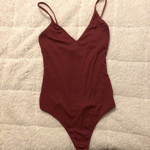 Wilfred Ribbed Deep V Bodysuit